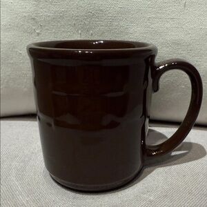 Longaberger Deep Brown Ceramic Mug